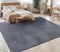 Paco Home Teppich Wohnzimmer Schlafzimmer Kurzflor Skandinavisches Boho Muster Geometrisch Rauten Motiv Einfarbig Weich Modern, Grösse:200x280 cm, Farbe:Anthrazit 4