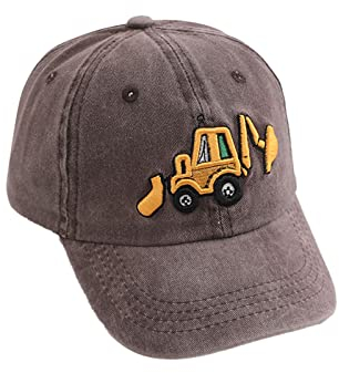 Trucker Cap Kinder Jungen Kappe Junge Basecap Jungs Traktor Caps Kleinkinder Sommer Trucker-Cap Bagger Feuerwehrauto Cap Kids Mädchen Baseballcap Cappy Sommerhut ab 2 3 4 5 6 Jahre