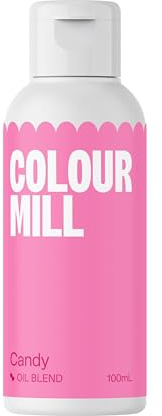 Colour Mill Oil Blend Lebensmittelfarbe Ölbasis, Candy, 100 ml | Hochkonzentriert, Leuchtende Farben, Geeignet für Buttercreme, Schokolade, Kuchenteig, Ganache und Zuckermassen