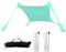 Tente de plage portable - Tente de plage solaire avec protection UPF 50+, auvent portable pour voile d'ombrage | Conçu 4 sacs de sable, parasol, tente D