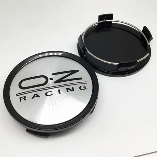 VODHXA 4 Stück Nabendeckel für OZ Racing 74mm, Wasserdicht Staubdicht Radnabendeckel, Nabenkappen Auto Felgendeckel, Felgenkappen Center Caps, Auto Zubehör,C