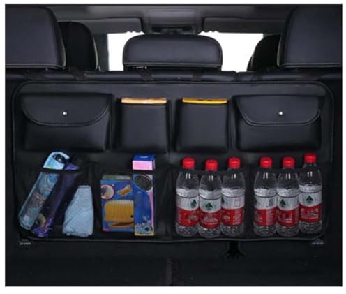 NanDeZ Auto Kofferraum Organizer für Benz Vito V Class W447 2010-2025, Faltbare HäNgende Kofferraum-Aufbewahrungstasche Innere Zubehör,A/Black