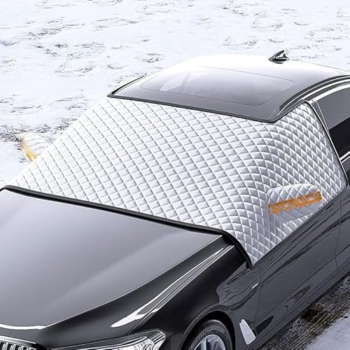 HAAXSHOD Frontscheibenabdeckung Auto Winter, für Vivaro Renault Trafic 2001-2014 Scheibenabdeckung Auto Winter Die Gegen Schnee EIS Frost Staub Sonne,155 * 110cm