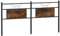 vidaXL Tête de lit chêne fumé 160 cm Bois d'ingénierie et Acier, Panneau de tête, tête de lit pour lit Double, tête de lit Double