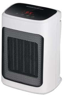 Midea Heizlüfter 2000 W Tischheizlüfter LED Display digitales Theromstat 24 Std. Timer Kippschutz Frostschutzfunktion Überhitzungsschutz Keramikheizelement