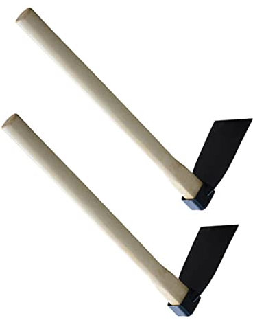 OFFSCH 2stücke Pflanzhacke Aus Hochwertigem Eisen Handgehaltene Kleine Hacke Für Blumenzucht Und Gartenanbau Im Freien Ergonomischer Griff Für Unkrautjätung Landwirtschaft