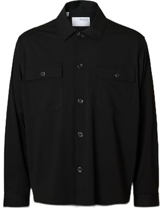 Selected Homme Herren Male Langarm Slhreg Lorent Bi-Stretch Overshirt Noos
