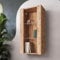 Komodee, Hängende Vitrine Schrank Tivoli, Wotan/Wotan, Breite 50cm x Höhe 100cm 50cm x Tiefe 29cm, 2 Regalböden, für Wohnzimmer, Schlafzimmer, Eingang
