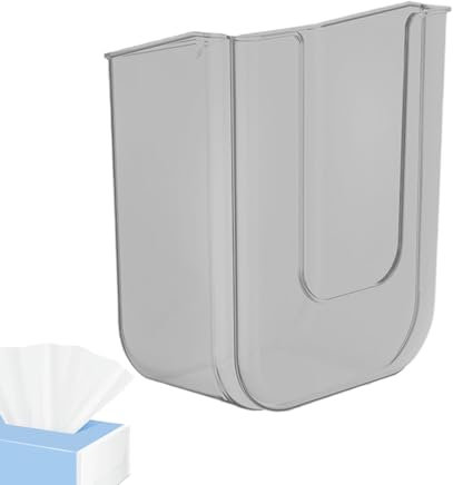 Jlkegfdf Flushable Wipes Dispenser - Wipes Holder Organizer Box Storage Container Wall Mounted,Tissue Dispenser Adhesive Secure Mount for Family Toilet Home Bathroom Bedroom Use