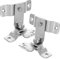 Lurrose 2 Pezzi Chiavistello della porta serratura argento chiave serrature per porte esterne serrature porte blindate catenaccio della porta Blocco a 90 gradi Acciaio inossidabile Silver