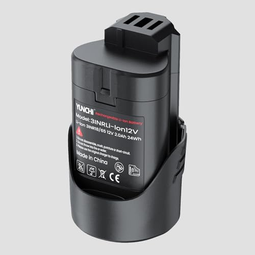 YUNCHI 12V 2000mAh Akku für Bosch Professional 12V System – 2,0 Ah Ersatzakku Für Bosch Professional 10,8V/12V Elektrowerkzeuge der blauen Serie