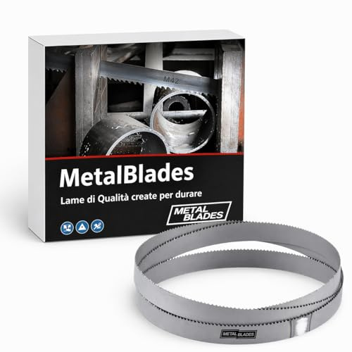 Lame de scie à ruban 1140x0.65x13 mm professionnelles – pour métal (fer, acier), compatibles avec scies à ruban PMB 1100, MBS 1100, MBS 1200, TE-MB 18, R2103 – 14/18TPI (Les plus populaires)