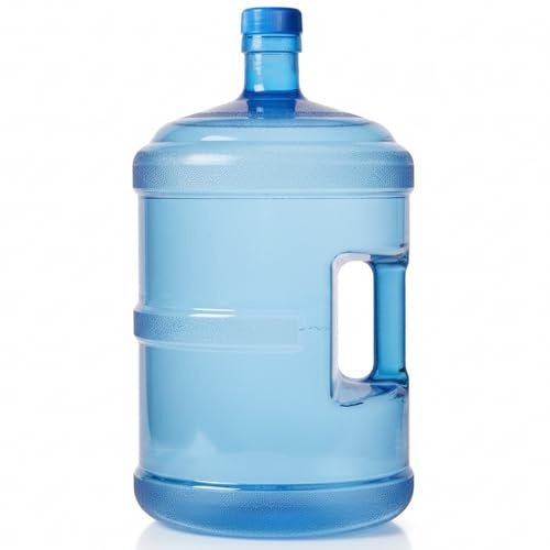 Monwssoe 5 Gallon Water Bottle, Reusable Water Container with Handle and Leak-Proof Cap for Home & Office, 5 Gal Jug Made of Food-Grade PC