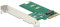 DeLock PCI Express x4 Karte > 1 x intern NVMe M.2 Key M - Querformat