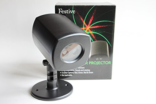 Proiettore a LED per interni ed esterni con stelle e forme di Natale