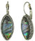 Mypace 925 Silber Gold Set Creolen hängende Ohrringe Für Damen Böhmische ethnische Art-bunte Muschel-geometrische Tropfen-runde Ohrring-Damen (A)