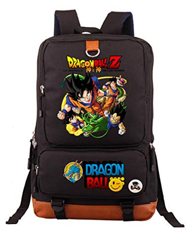 WANHONGYUE Dragon Ball Anime Büchertasche Schultasche Laptop Rucksack Schulrucksack Student Backpack Schwarz /23