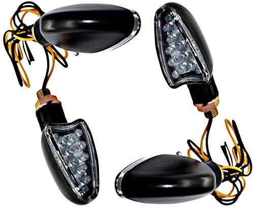 LED Mini Blinker kurz - Arrow Motorrad Quad Custom orange ECE Kennung D (4)