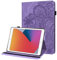 GLANDOTU Amazon Kindle Fire HD 8 Tablet Case (8th Gen 2018/7th Gen 2017/6th Generation 2016),PU Leather lightweight Embossed Folio Flip Tablet Cover with fold Stand Protective Shell -Purple