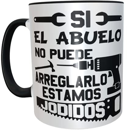 Los Eventos de la Tata - Regalo original para abuelos - Regalo día del Padre (Taza)
