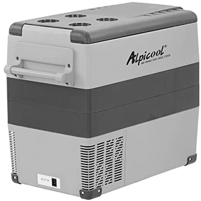 Alpicool CF55 55L Compressor Car Refrigerator, Portable Camping Fridge DC 12v Freezer for TruckCampervanRVBoat, -20℃ to 20℃