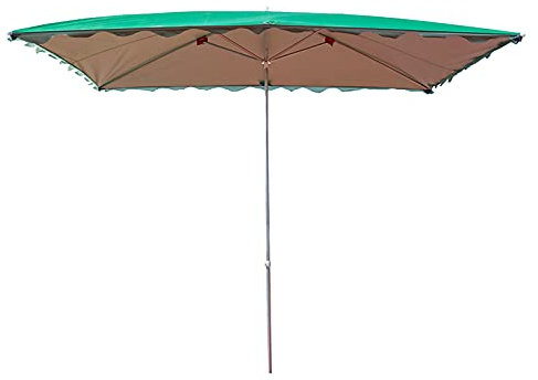 GYX-Décoration Sonnenschirm, Balkonschirm Rechteckig Knickbar, Regenfest Gartenschirm, Terrassenschirm, Sonnenschutz, für Garten, Balkon, Terrass