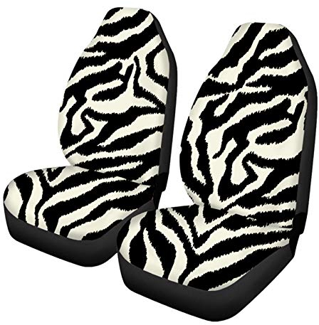 Wanyint Classic Zebra Tier-Autositzbezug, nur Vordersitz, Satteldecke, Sitzschoner für Damen und Herren, Bankschutz