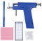 Ohrloch Stecher Set, Piercing Pistole set für Ohr Nase Nabel Lippen, Ohrlochpistole Set Piercing Tool Kit Ohrringe Stechen Kit mit 98 Stück Edelstahl Nasen-Ohr Piercing Bolzen, Blau