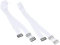 LondonExpress 2 Pair Clear Invisible Bra Straps Adjustable Detachable Transparent Metal Hook Soft Replacement Shoulder Non-Slip for Women Strapless Bras, One Size