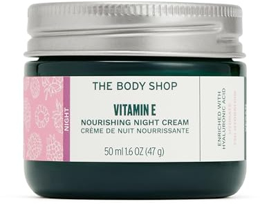 The Body Shop Vitamin E Night Cream, For All Skin Types, Vegan, 1.6 Oz