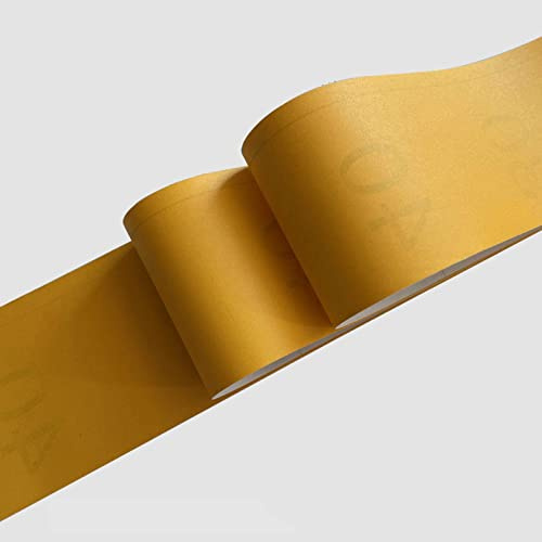 VisitRyl Tapetenbordüre selbstklebend Orange 10cm x 500cm zum Aufkleben für Wohnzimmer Küche Badezimmer Abnehmbare Wasserdicht Bodenleiste PVC Dekorative Bordüre