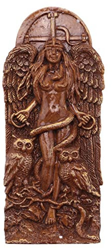 Rfeeuubft Antike Wicca GöTtin Statue, Altarskulptur, Griechische GöTtin Statue Mythologie Mutter Erde Figuren für Heidnisches Zuhause
