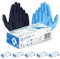 Gedikum 5x100er 500 Stück Packungen Einweghandschuhe Nitril Latexfrei Puderfrei blau/Schwarz, Größe S-XL (Blau, S)