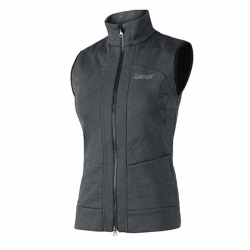 LENZ heat vest 2.0 women + pair of heat pad SCHWARZ/GRAU MELANGE - XL