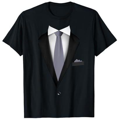 Tuxedo mit Krawatte für lustige Hochzeiten T-Shirt
