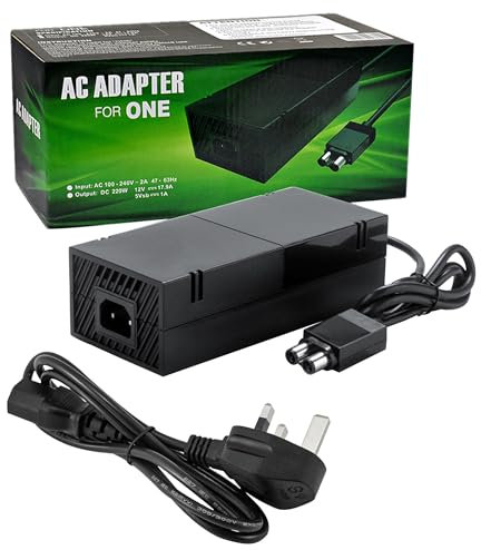 MRTOYIRQ Xbox One Power Brick, Xbox Power Supply, AC Adapter Power Supply Charger Cord Replacement for Xbox One, 100-240V Voltage for Worldwide Use