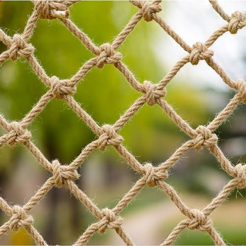 YiHYSj Pflanzenstütznetz Klettern Heimdekorationsnetzen Treppe Balkon Fallschutznetz Gartenzaunnetz Dekoratives Innen und Außen (14MM) (1.5mX3m)