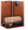 HUOUH for iPhone 11 Pro Max 6.5 Wallet case with RFID Blocking PU Leather,Credit Card Holder,Flip Folio Book Phone cases Shockproof Cover Women Men for Apple 11 Pro Max Light Brown