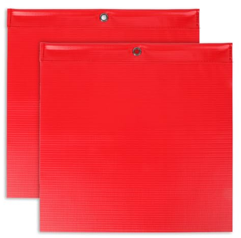 2 Stücke Rote Warnfahne 30x30 cm Warnflagge Auto Rote Signalfahne Rote Fahne überlänge warnflagge rot für Transport Fahrradträger Auto Wohnwagen Anhänger