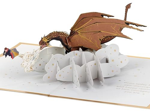 Hallmark Signature Paper Wonder Harry Potter Dragon Pop-Up-Karte (Bravest of Them All)