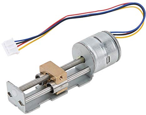 Mini Linear Schrittmotor 2 Phasen 4 Draht 20mm Schrittmotorschraube Motor mit Planetengetriebe für Schieberprojekte, Drucker, Messgeräte