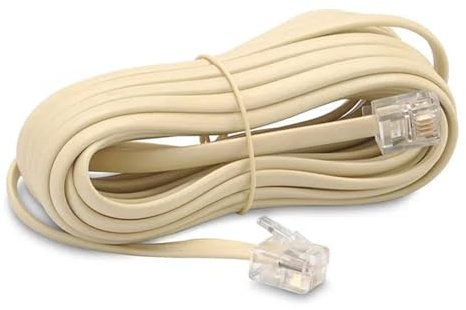Glowster 3 Meter weißes Spiral-Telefonkabel, ideal zum Anschluss von Geräten mit Stil. Flexibel und praktisch, perfekt für Zuhause und im Büro, uneingeschränkte Verbindung