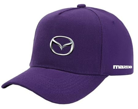 LIUBYEW Auto Baseball Cap, für Mazda Auto Baseballkappe Autoplakette Herren Damen Kappe Verstellbar Basecap Cap Accessoires,K-M