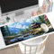 Tapis de Souris Blanc Tapis de Souris Gamer XXL 800x400x3mm Gaming Accessoire, Tapis de Souris Montagne Tapis Souris Résistant à l'eau avec Base en Caoutchouc antidérapant, Deco Bureau Travail W5-180