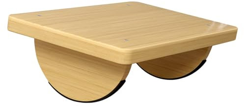 Tabouret De Travail À Bascule | Pieds À Roulettes | Repose-pieds Confortable En Bois Sous Le Bureau Pour Soula-ger La Pression - Repose-pieds Réglable Pour Sous Le Bureau