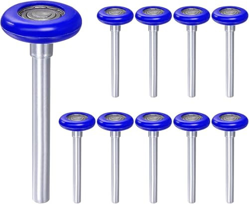 Rouleaux de porte de garage en nylon durable de 1,8 pouces 6200ZZ 10 roulement à billes manche de 4,75 pouces (manche de 4,75 pouces lot de 10, 10)