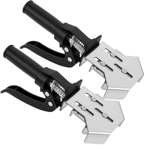2 Stück Winkelspanner 90 Grad Rechtwinklige Klemme aus Edelstahl Einhand Eckenspanner Winkelspanner Eckklemmen für Holzbearbeitung Bilderrahmen Schweißen Bohren Schränke