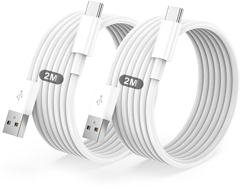 BSTOEM Cable USB C Charge Rapide 3A, Câble USB vers USB C 2M /Lot de 2