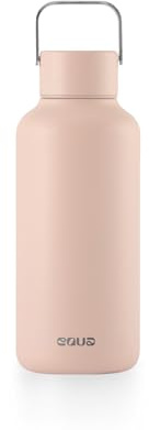 EQUA Timeless Edelstahl Trinkflasche – Ultraleicht & BPA-frei – 100% Auslaufsicher – 600 ml – Zeitloses Design – Silikonboden (Rosé)