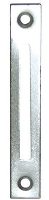 Schließblech zu Einstemmzunge, eckig, 95 x 15 x 1,25 mm, Stahl verzinkt, 1 Stück | Zubehör Beschläge Türen